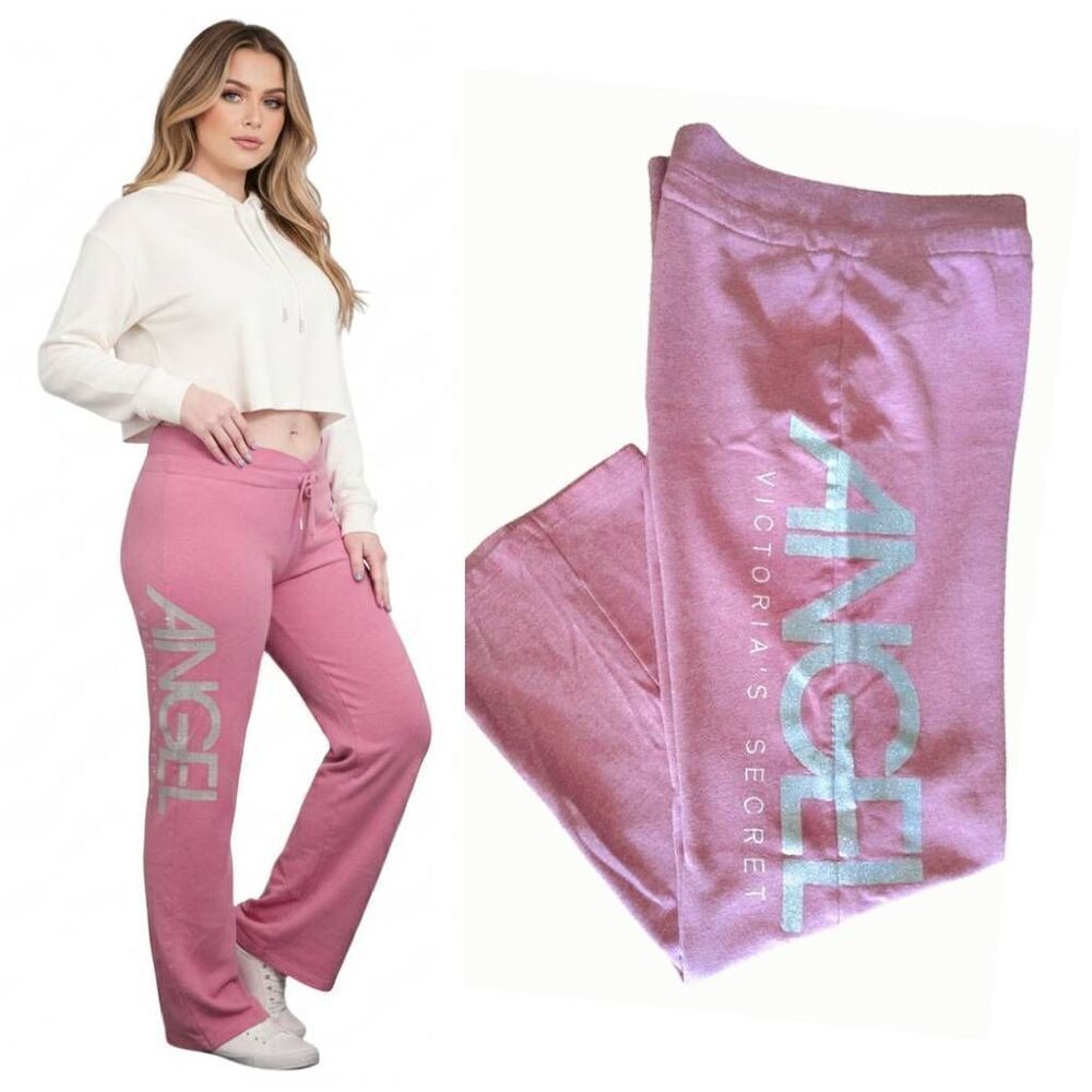 Victoria's Secret 2011 Supermodel Pink Angel Straight Leg Joggers Large
